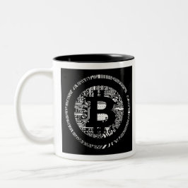 B&WのBitcoinの詳細 ツートーンマグカップ