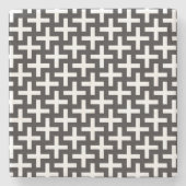 b&wはと印「と」作られて模造します ストーンコースター (正面)