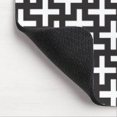 b&wはと印「と」作られて模造します マウスパッド (コーナー)