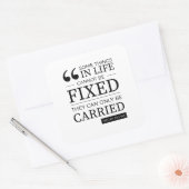 B&Wは固定ステッカーではない スクエアシール (封筒)