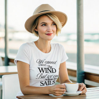 B&Wやる気を起こさせるヴィンテージグラフィック引用文 Tシャツ