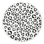 B&Wアニマルプリントシェルパブランケット セラミックノブ (正面)