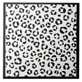 B&Wアニマルプリントシェルパブランケット タイル