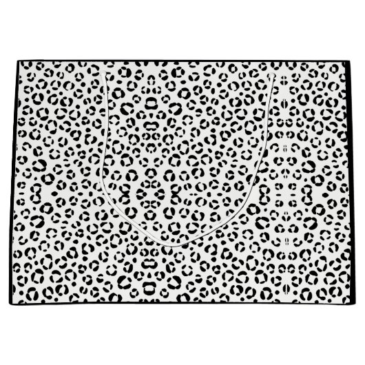 B&Wアニマルプリントシェルパブランケット ラージペーパーバッグ (正面)