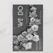 B & Wガーデンヘレボアウッド結婚式 プログラム (正面/裏面)