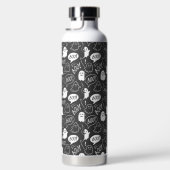 B&Wキュートドールハロウィーンパターン ウォーターボトル (右面)