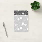 B&Wキュートドールハロウィーンパターン ポストイット (オフィス)