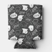 B&Wキュートドールハロウィーンパターン 缶クーラー (裏面)