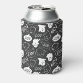 B&Wキュートドールハロウィーンパターン 缶クーラー (缶裏面)