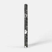 B&Wキュートドールハロウィーンパターン SAMSUNG GALAXYケース (右側面)