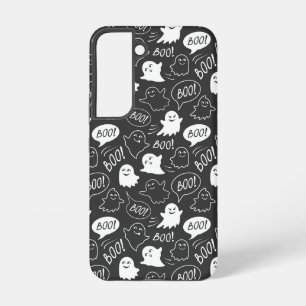 B&Wキュートドールハロウィーンパターン SAMSUNG GALAXY S22ケース