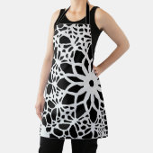 B & Wクロシェフェイクットパターン エプロン (インサイチュ)