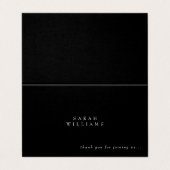 B/Wコンテンポラリー名前をカスタムするサンキュー座席表 (外部フラット)