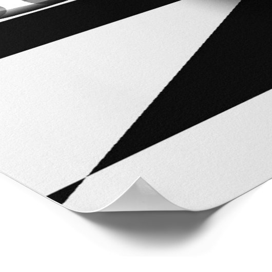 B&Wサイファイ世界のゼブラ ポスター (角)