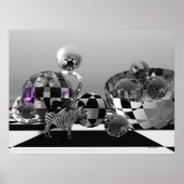 B&Wサイファイ世界のゼブラ ポスター (正面)