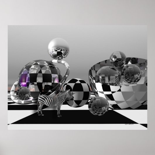 B&Wサイファイ世界のゼブラ ポスター (正面)