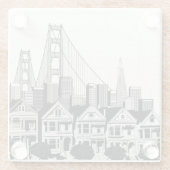 B&Wサンフランシスコカリフォルニア ガラスコースター (裏面)