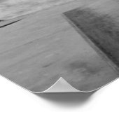 B&Wスケーターガールポスター – スケートボード ポスター (角)