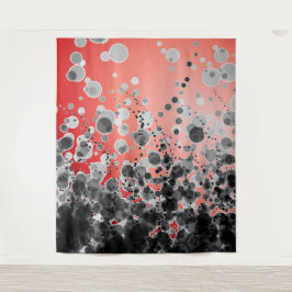 B&Wスポッテッド2赤 – タペストリー