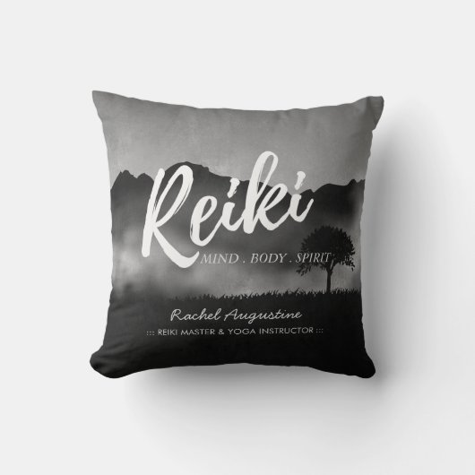 B&Wナチュラル霊気マスターヨガメディエーションインストラクター クッション (正面)