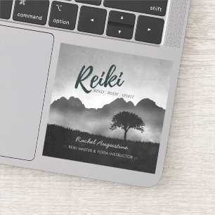 B&Wナチュラル霊気マスターヨガメディエーションインストラクター シール