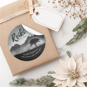 B&Wナチュラル霊気マスターヨガメディエーションインストラクター ラウンドシール