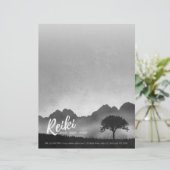 B&Wナチュラル霊気マスターヨガメディエーションインストラクター レターヘッド (スタンド正面)