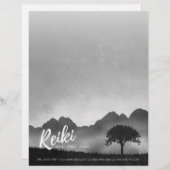 B&Wナチュラル霊気マスターヨガメディエーションインストラクター レターヘッド (正面/裏面)