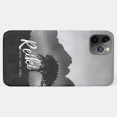 B&Wナチュラル霊気マスターヨガメディエーションインストラクター Case-Mate iPhoneケース (裏面(横))