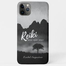 B&Wナチュラル霊気マスターヨガメディエーションインストラクター iPhone 11 PRO MAXケース