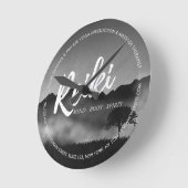 B&Wナチュラル霊気マスターヨガ仲介インストラクター ラウンド壁時計 (傾斜)