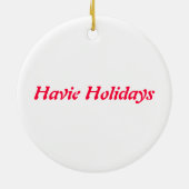 B&Wハバーンオンポーズホリデイオーナメント セラミックオーナメント (裏面)