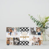 B&Wバッファローチェックホリデー応援フォトコラージュ シーズンカード (スタンド正面)