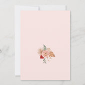 B&Wパーソナライズされたベビーシャワーのロマンス 招待状 (裏面)