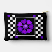 B&Wパープルハートの打ち付け アクセサリーポーチ (裏面)