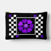 B&Wパープルハートの打ち付け アクセサリーポーチ (正面)