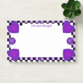 B&Wパープルハートの打ち付け ポストイット (オフィス)