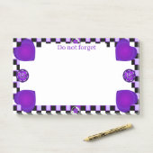 B&Wパープルハートの打ち付け ポストイット (デスク)