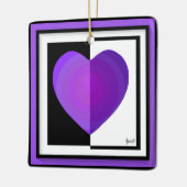 B&Wパープルハートビートセラミックオーナメント セラミックオーナメント (左)