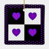 B&Wパープルハートビートセラミックオーナメント セラミックオーナメント (裏面)