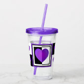 B&Wパープルハート アクリルタンブラー (裏面)