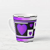 B&Wパープルハート カフェラテマグ (左アングル)