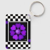 B&Wパープルハート キーホルダー (裏面)