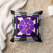 B&Wパープルハート クッション (ブランケット)