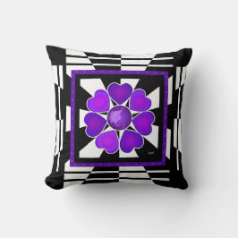 B&Wパープルハート クッション
