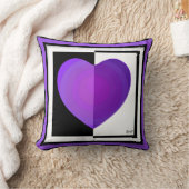 B&Wパープルハート クッション (ブランケット)