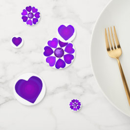 B&Wパープルハート コンフェッティ