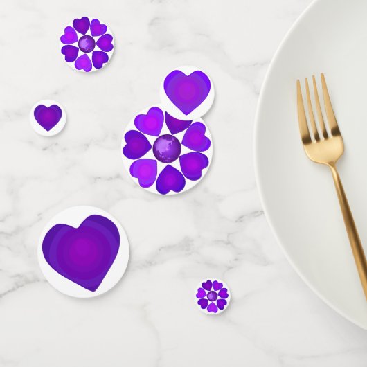 B&Wパープルハート コンフェッティ (グループ)