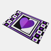 B&Wパープルハート ドアマット (アングル)