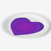 B&Wパープルハート ペーパープレート (アングル)